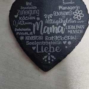 Untersetzer Herz Mama