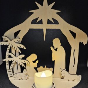 Weihnachtskrippe Halbkreis